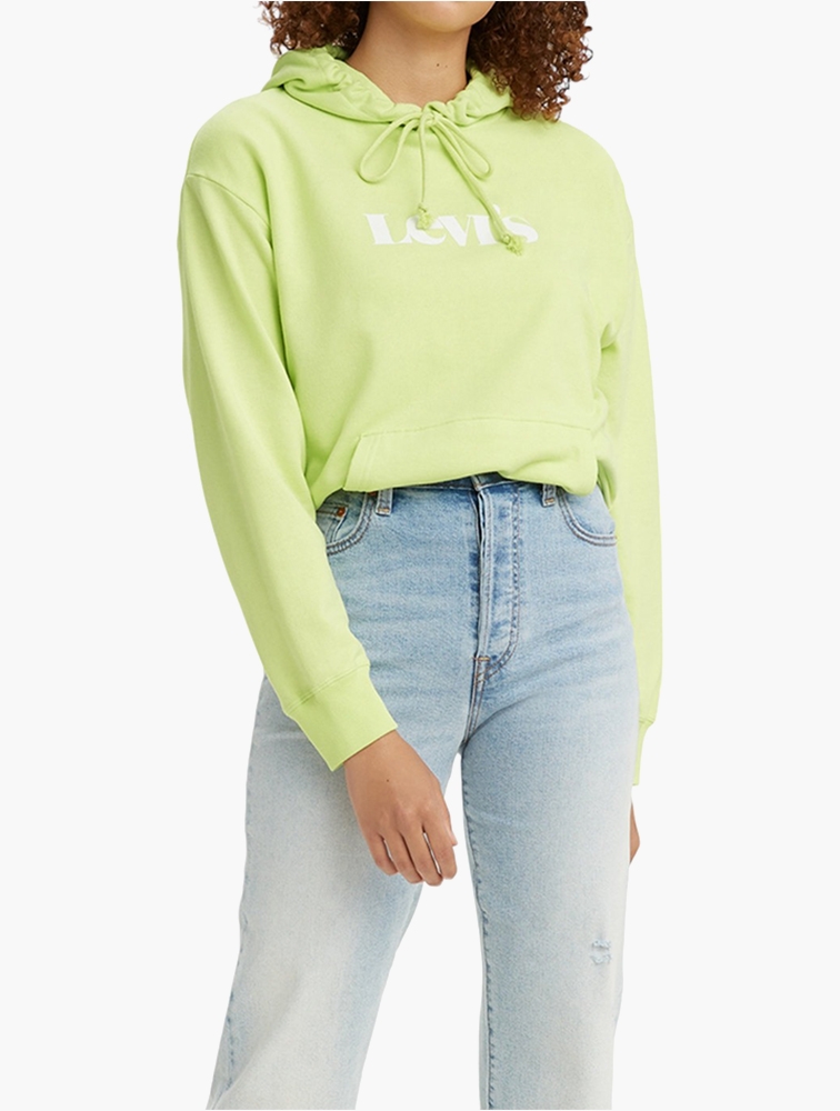 Lime green top graphic hoodie